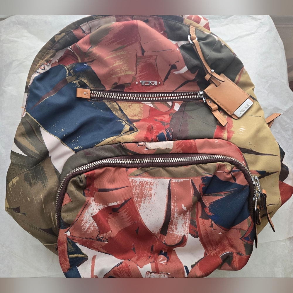Tumi Multicolor Abstract Backpack